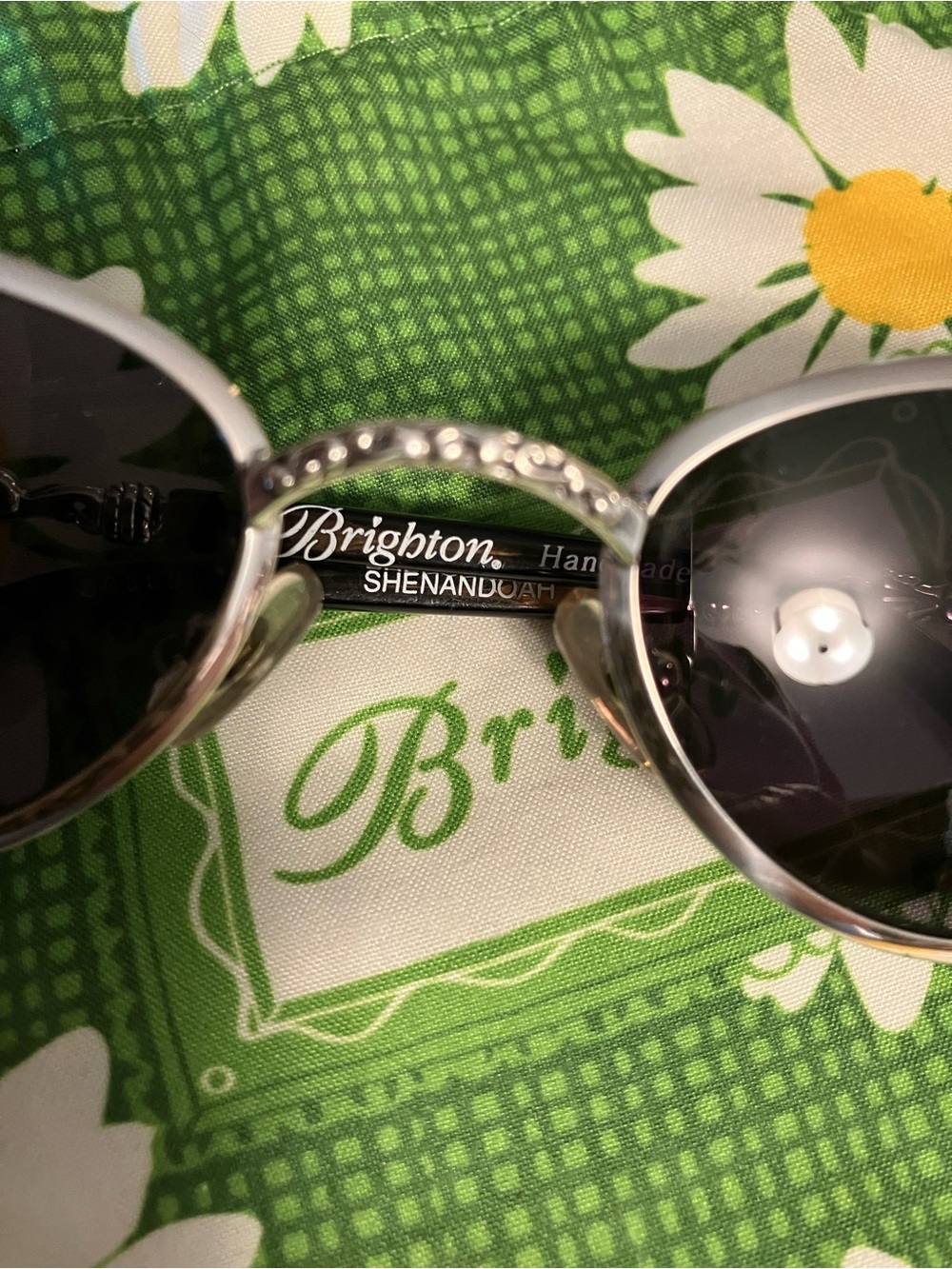 🌸Brighton Silver ‘Shenandoah’ Handmade Oval Sunglasses - Picture 4 of 10